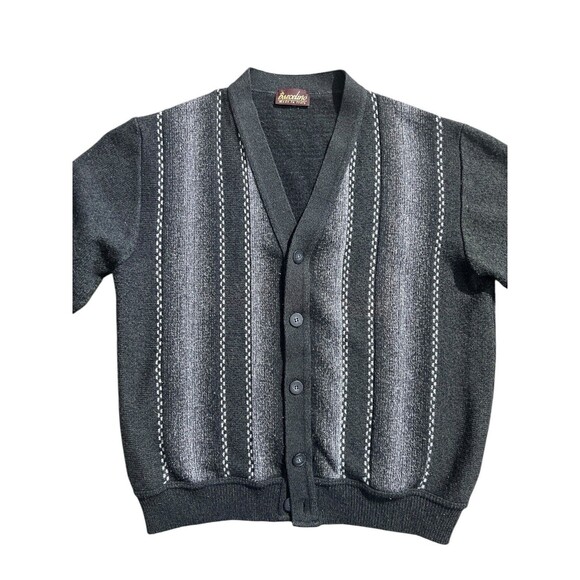 Barcelino Cardigan Sweater Wool Academia Grandpa Core Sz L - Picture 11 of 13